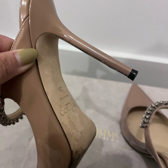 Ballet Pink closed toed Jimmy Choos - Picture 6 of 13